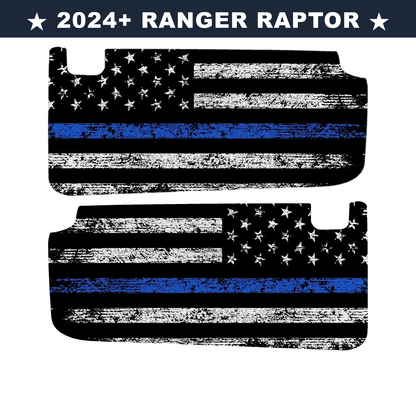 Freedom Series Sun Visor Overlays (Printed Series) - 2024+ Ranger Raptor (with Homelink)