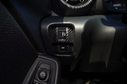 Dimmer and Trunk Switch Trim 3D Carbon Overlays - 2022+ BRZ / GR86