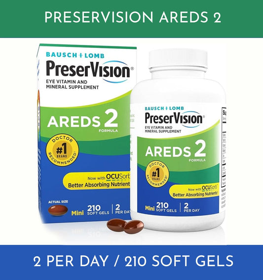 PreserVision 210 Soft Gels, AREDS 2 Formula - Clearance Sale