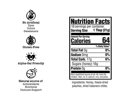Peach Habanero Honey Drizzler