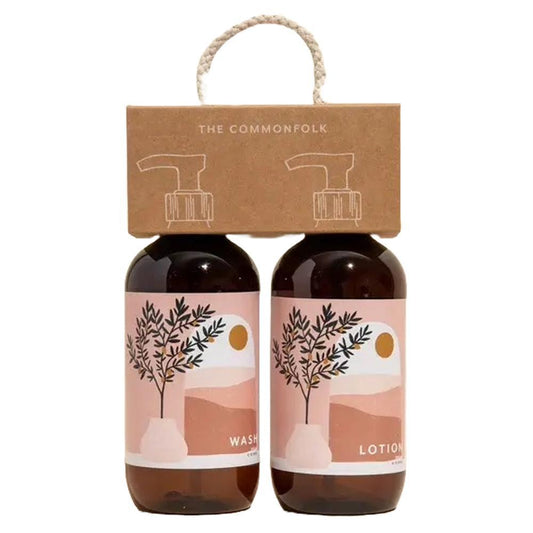 The Commonfolk Collective - 'The Lemon Tree' (Coconut + Lime) Wash & Lotion Kit (2x500ML)