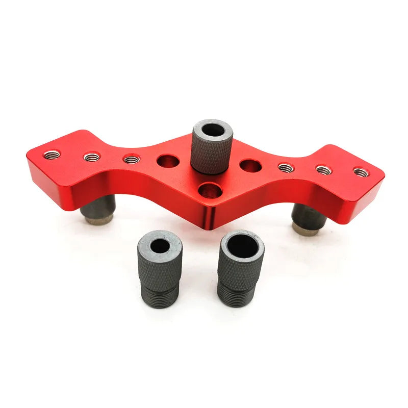 Woodworking 6/8/10Mm Vertical Pocket Hole Jig Self Centering Dowel Drill Guide Pin Fixture Sliding Drilling Punch Guide Set