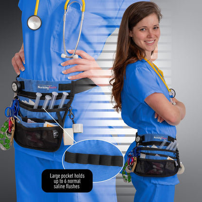 Kangapak Nurse Fanny Pack Multi Compartment Waist Organizer Tool Bag for Students, Practitioners & Medical Professionals
