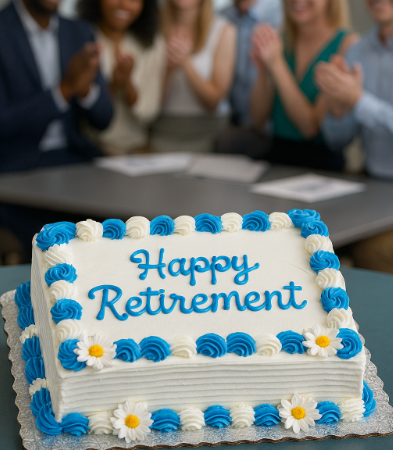 Cake Board - Half Sheet Silver Scallop