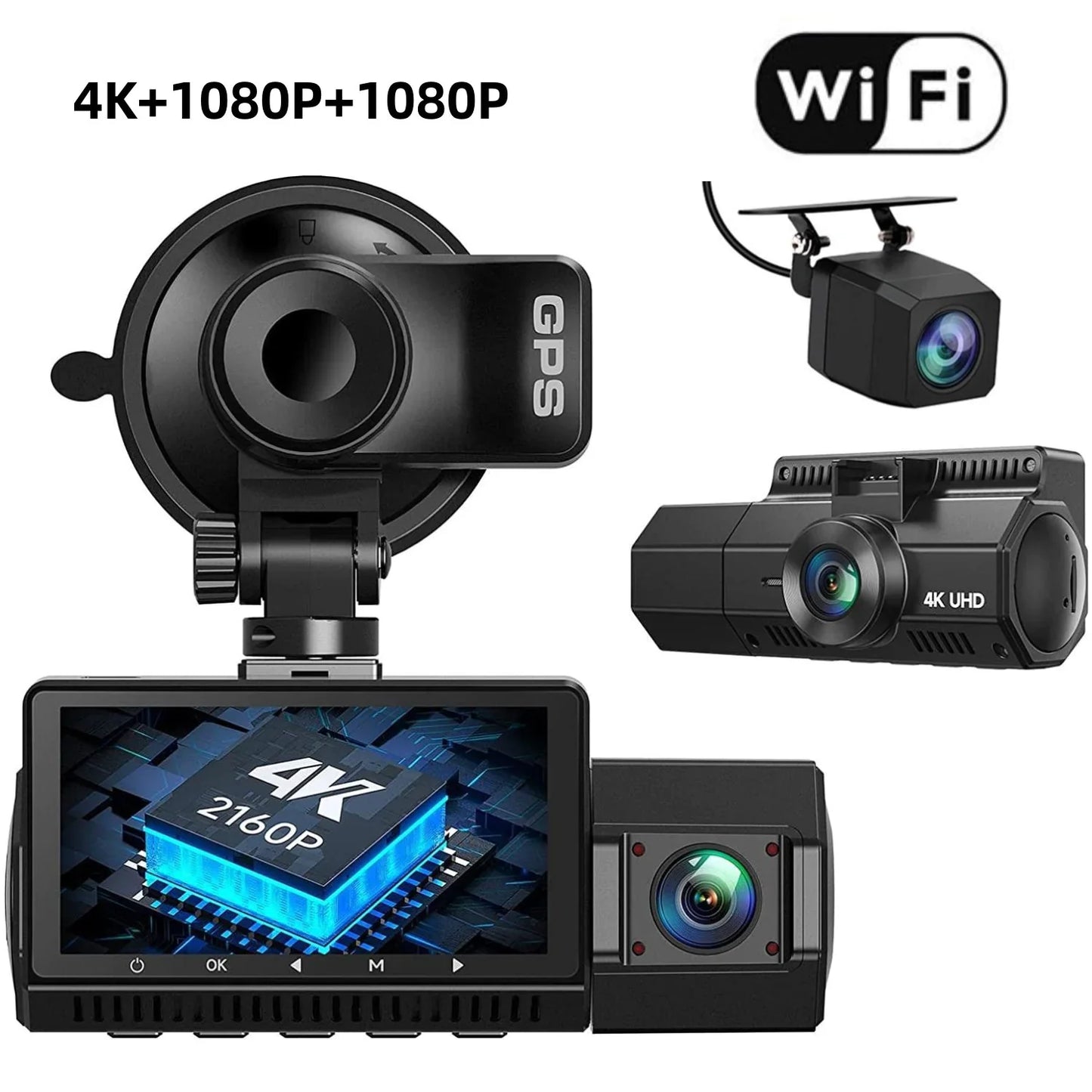 Style Loft Collection AutoStyle 4K WiFi Dashcam with Night Vision