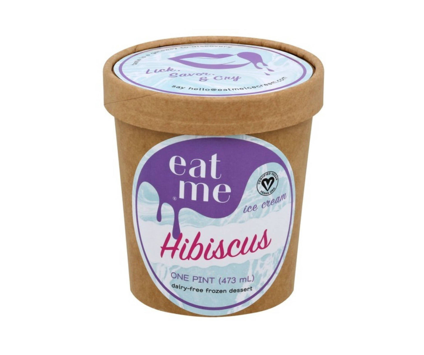 Hibiscus Vegan Ice Cream Pints - 8 x 16oz