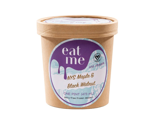 NYS Maple & Black Walnut Vegan Ice Cream Pints - 8 x 16oz