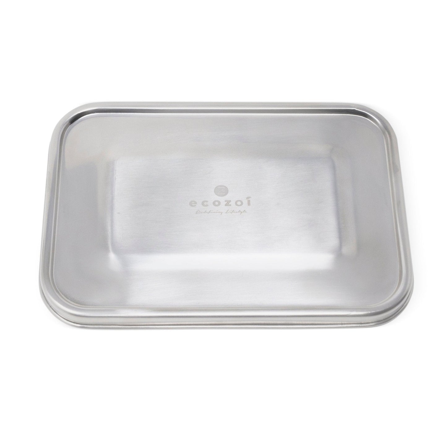 ecozoi Stainless Steel Lid for 1 Tier 60 Oz Lunch Box with Removable Divider