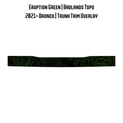Topo Trunk Trim Overlay / Protector - 2021+ Bronco