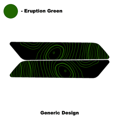 Topo Interior Front Door Grab Handle Overlay Kit (Printed + Laser Series) - 2021+ Bronco