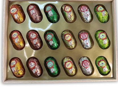 Andy Anand European Cocktail Flavored Chocolate – 18 Pc Vegan Dark Chocolate Bottles with Premium Assorted Flavors (Mojito, Caribbean Sunset, Limoncello, Gin Tonic, Vodka Redbull) – 60% Cocoa Butter, 11.5 Oz