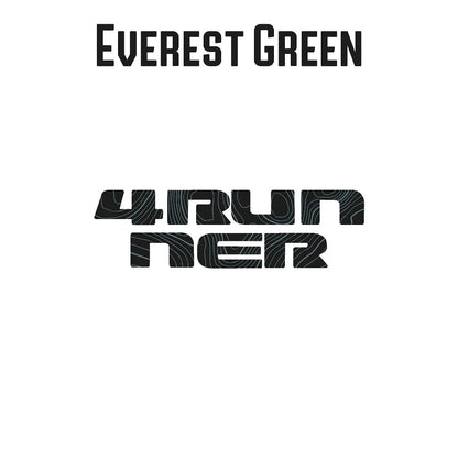 4RUNNER Topographic Rear Liftgate Emblem Overlays - 2025+ 4Runner