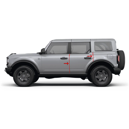 eXpert Door Edge Protection Film (Clear PPF) - 2021+ Bronco