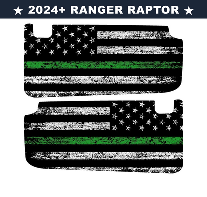 Freedom Series Sun Visor Overlays (Printed Series) - 2024+ Ranger Raptor (with Homelink)
