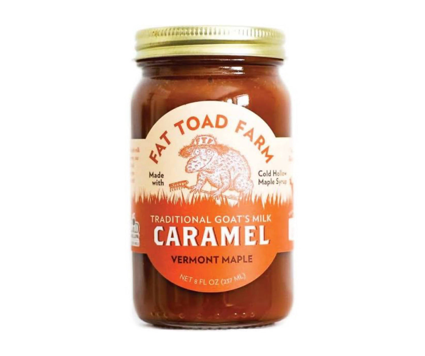 Fat Toad Farm Vermont Maple Goat's Milk Caramel Jars - 12 x 8oz