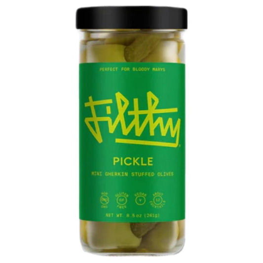 Filthy Foods - 'Pickle' Mini Gherkin Stuffed Olives (8.5OZ)