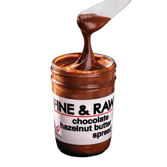 Fine and Raw Hazelnut Spread, Organic, Fair Trade - 12 Jars x 8oz case