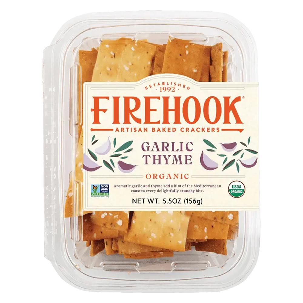 Firehook Crackers - 'Garlic & Thyme' Meditteranean Crackers (5.5OZ)