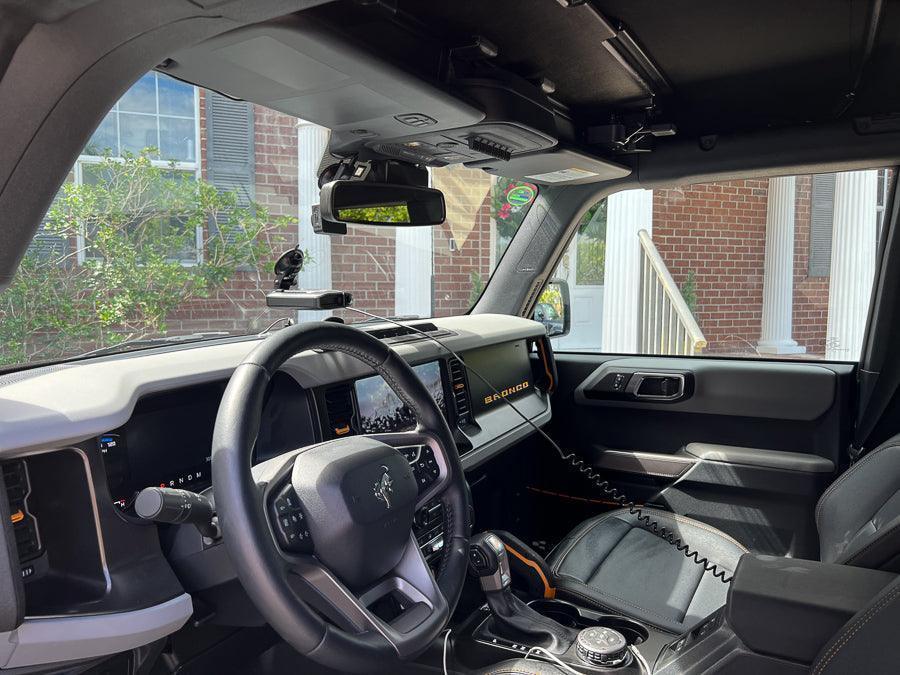 American Flag Sun Visor Warning Overlays - 2024+ Land Cruiser