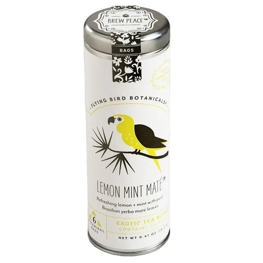 Flying Bird Botanicals - 'Lemon Mint Mate' Herbal Tea Blend (6CT)