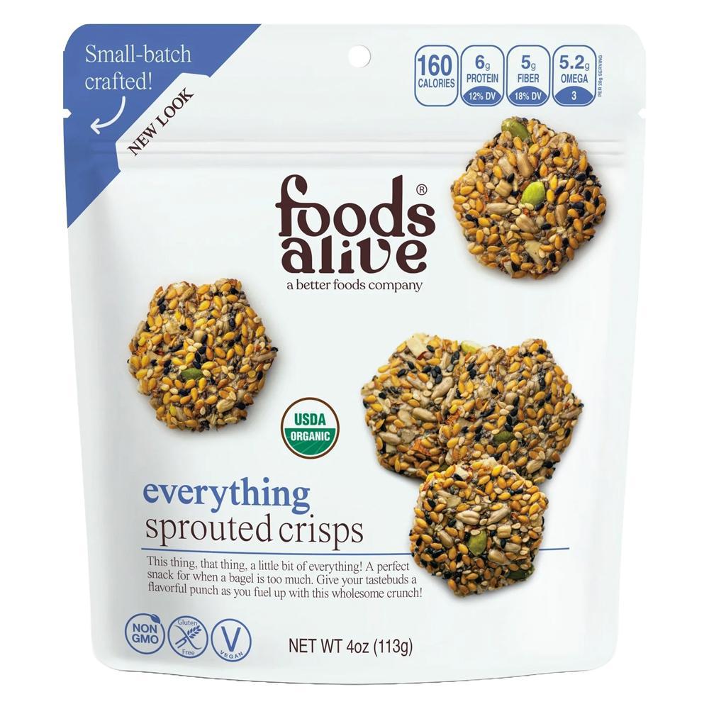 Foods Alive  - 'Organic Everything' Sprouted Crisps (4OZ)