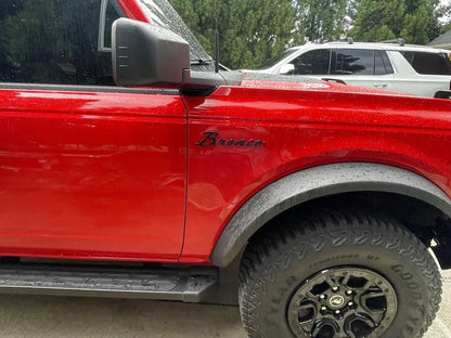 Ford Bronco Cursive Script Metal Emblem Templates - 2021+ Bronco