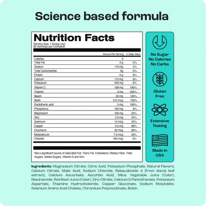 Electrolyte Recovery Plus Powder (Sugar-Free)