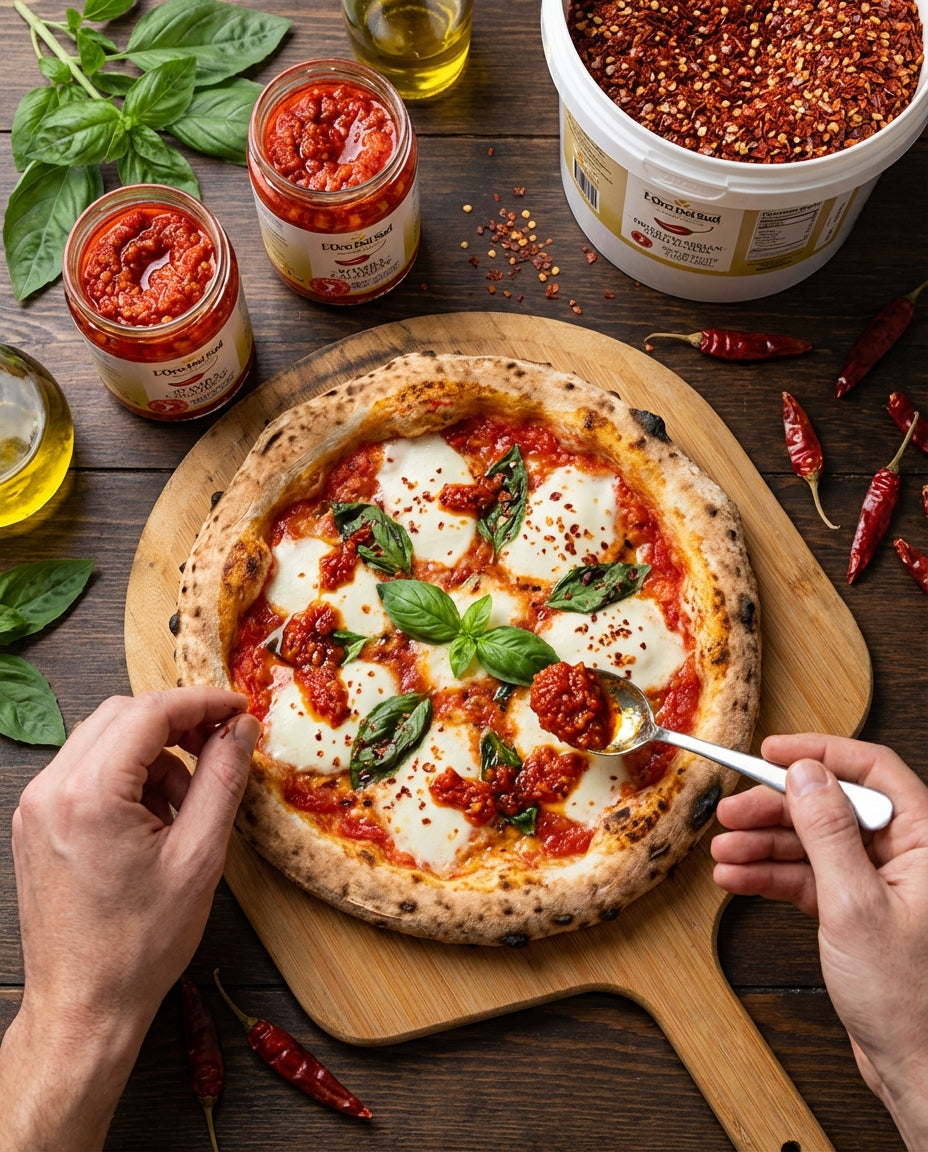 L'Oro Del Sud, Dry Calabrian Chili Red Pepper Flakes, 2.2 lb (1 kg)