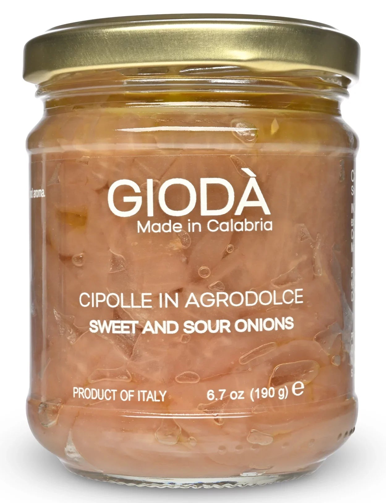 Cipolle in Agrodolce - Sweet & Sour Onions Produced by: Giodà  in Calabria, Italy