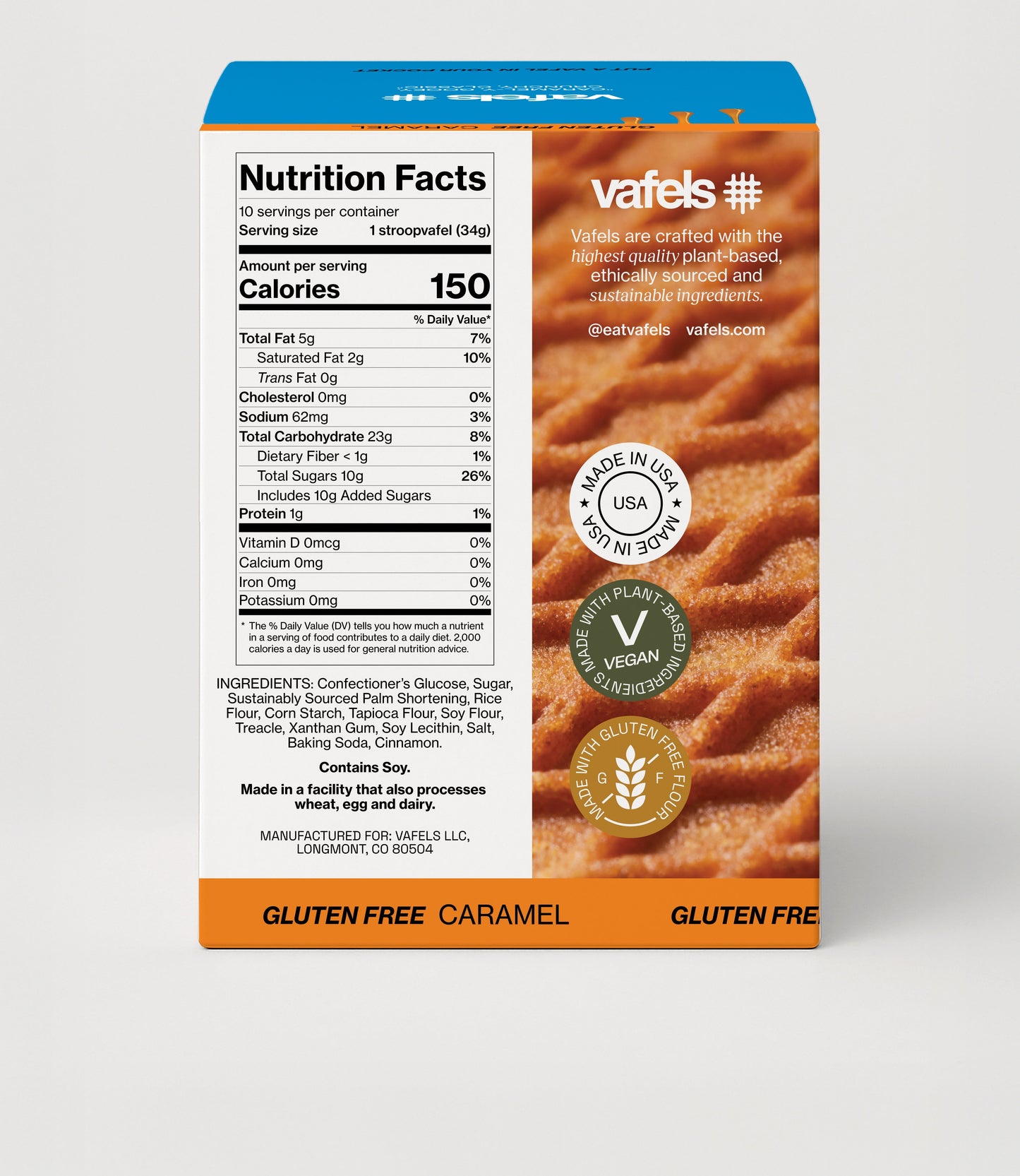 Gluten-Free Caramel Stroopvafels - Box of 10