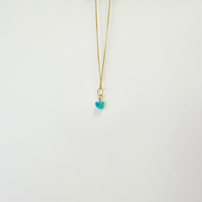 Turquoise Heart Charm