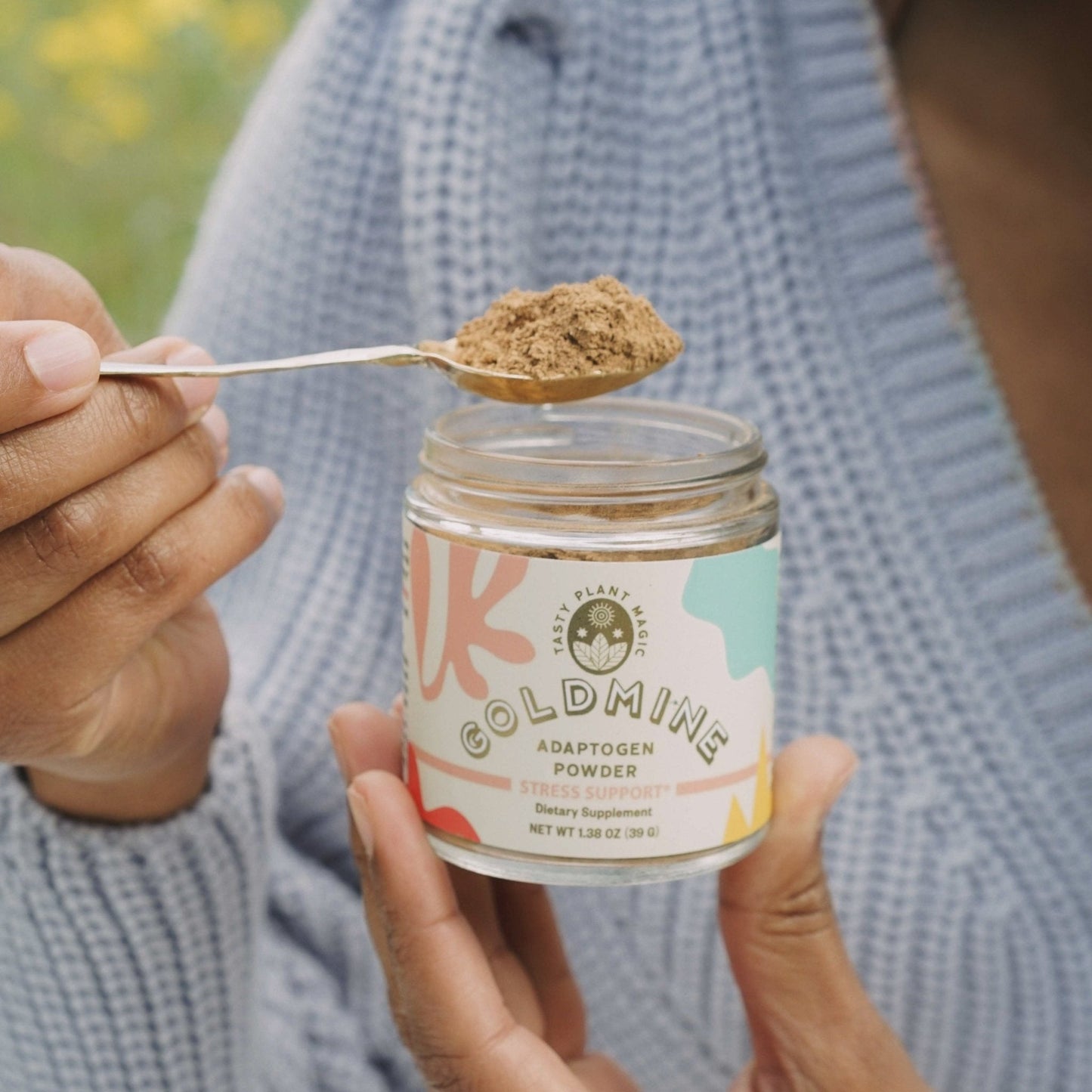 Goldmine Adaptogens Adaptogen Stress Support Powder Jar