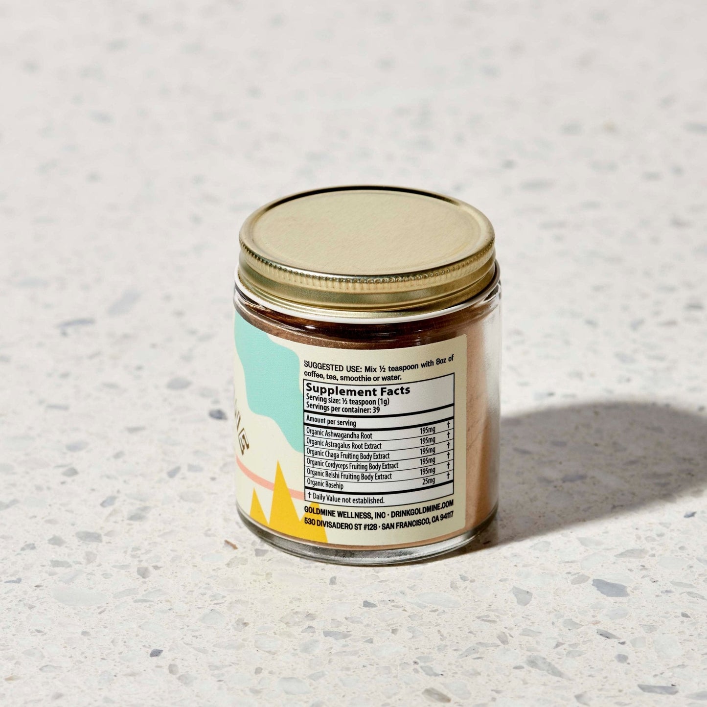 Goldmine Adaptogens Adaptogen Stress Support Powder Jar