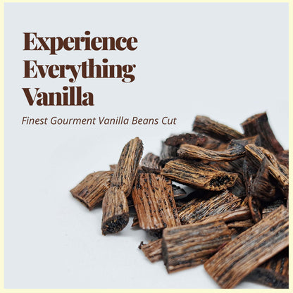 Vanilla Bean Cuts Grade B 1lb for Extract & Baking