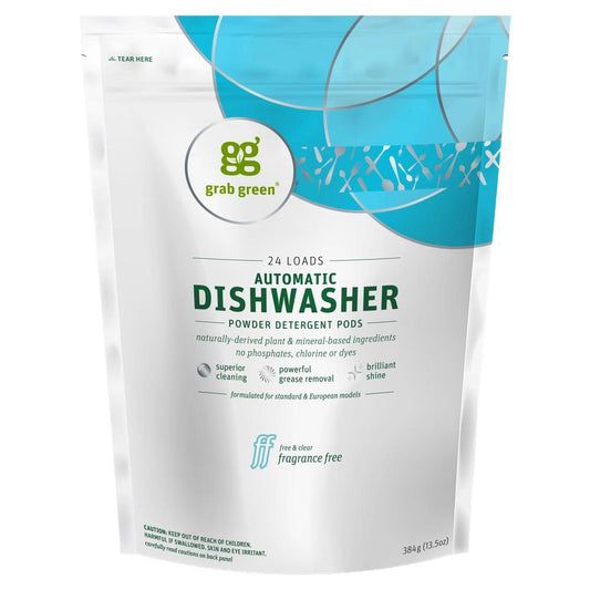 Grab Green - Automatic Dishwasher Powder Detergent Pods (24CT)