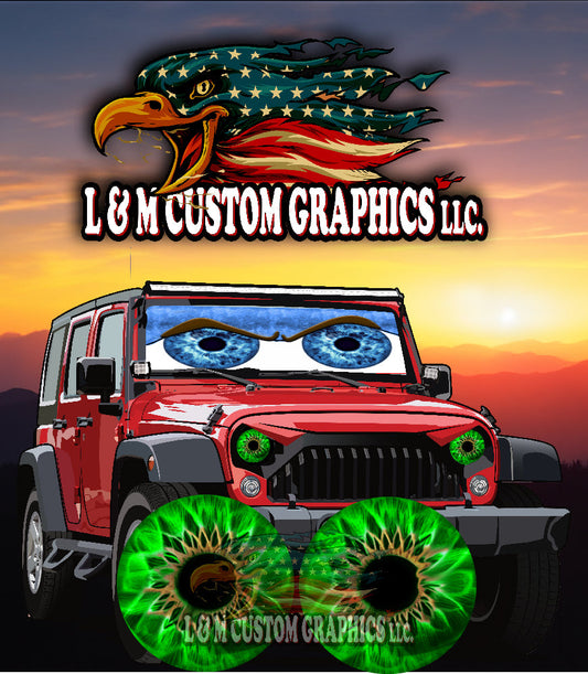 round pupil headlight eye