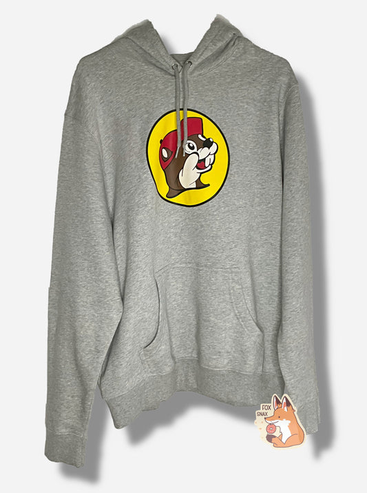Buc-ee's Grey Hoodie Sweatshirt