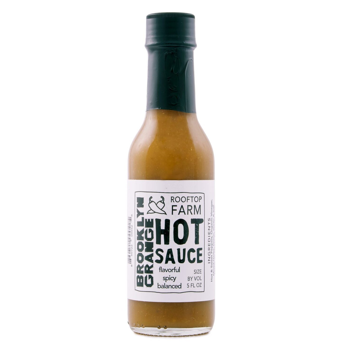 Brooklyn Grange Hot Sauce (Green) Bottles - 12 bottles x 5 oz