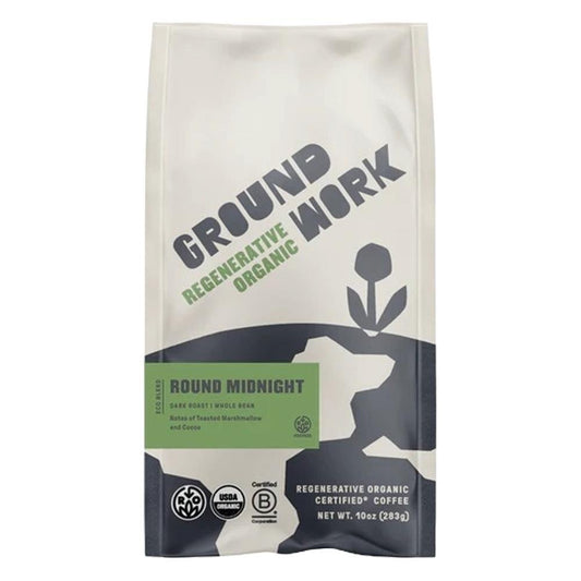 Groundwork Coffee -  'Round Midnight' Dark Roast Coffee Beans (10OZ)