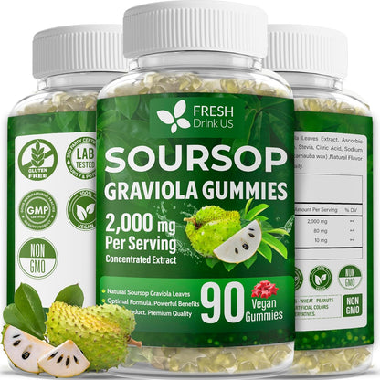Premium 90 Soursop Graviola Gummies