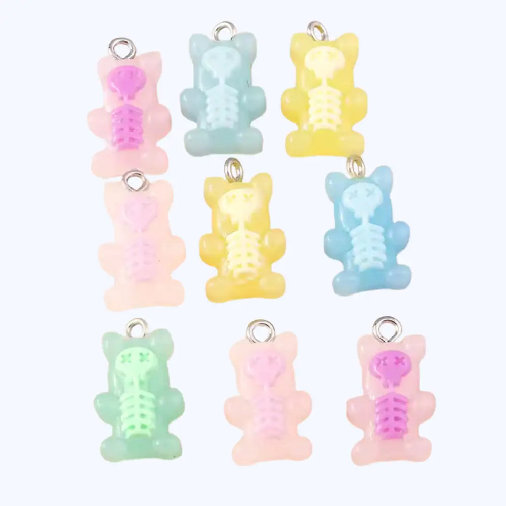 Gummy Bear Skeleton–USB-C Dust Plug Charm for Kindle, Phones, and Tablets