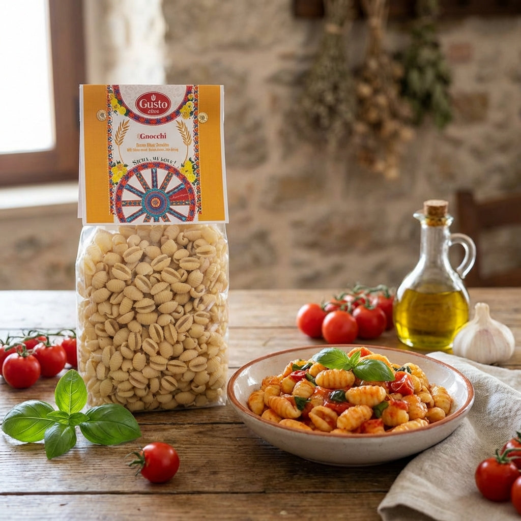 GUSTO ETNA, Gnocchette Shell Pasta - Sardinian Shell (500g)