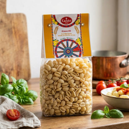 GUSTO ETNA, Gnocchette Shell Pasta - Sardinian Shell (500g)