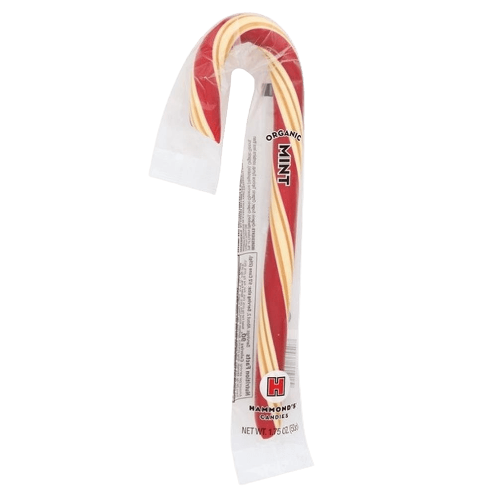 Hammond's Candies - 'Organic Mint' Candy Canes (1.75OZ)