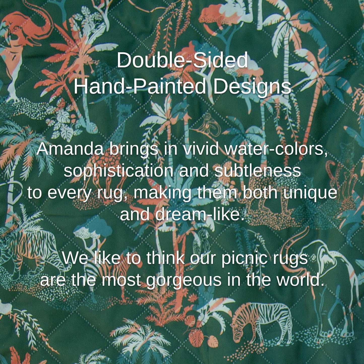 Shwally - For Home and Play The Shwally Picnic Blanket - Sunny Jungle