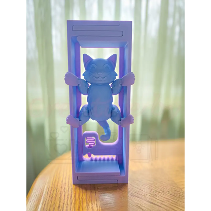 Hanging Cat: Adjustable Book Nook