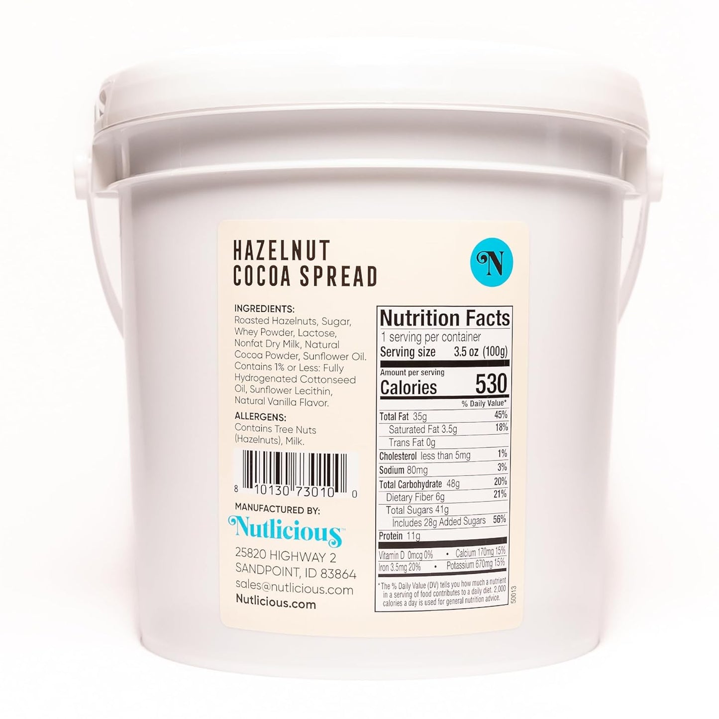 Nutlicious, Hazelnut Cocoa Spread (9 lb)