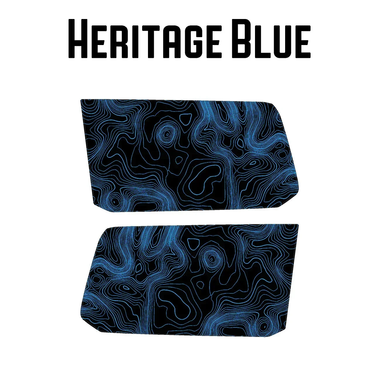 Topographic Rear Window Map Overlays V3 (Perforated) - 2025+ 4Runner