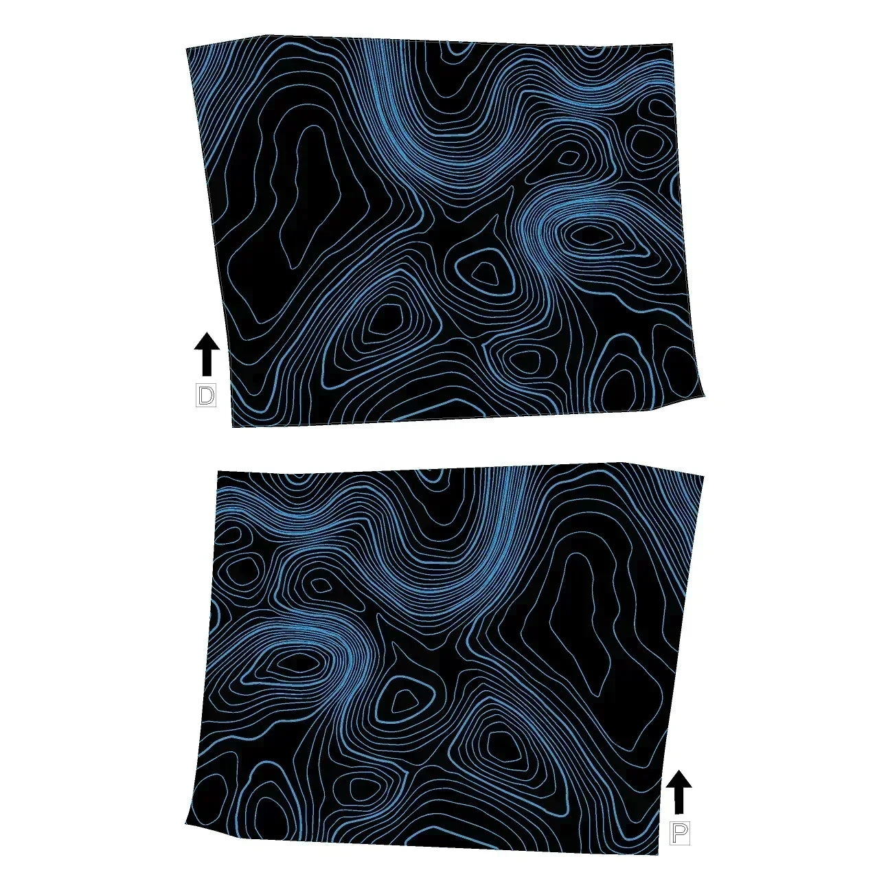 Topographic Inner Door Cup Overlays - 2024+ Tacoma / 2025+ 4Runner