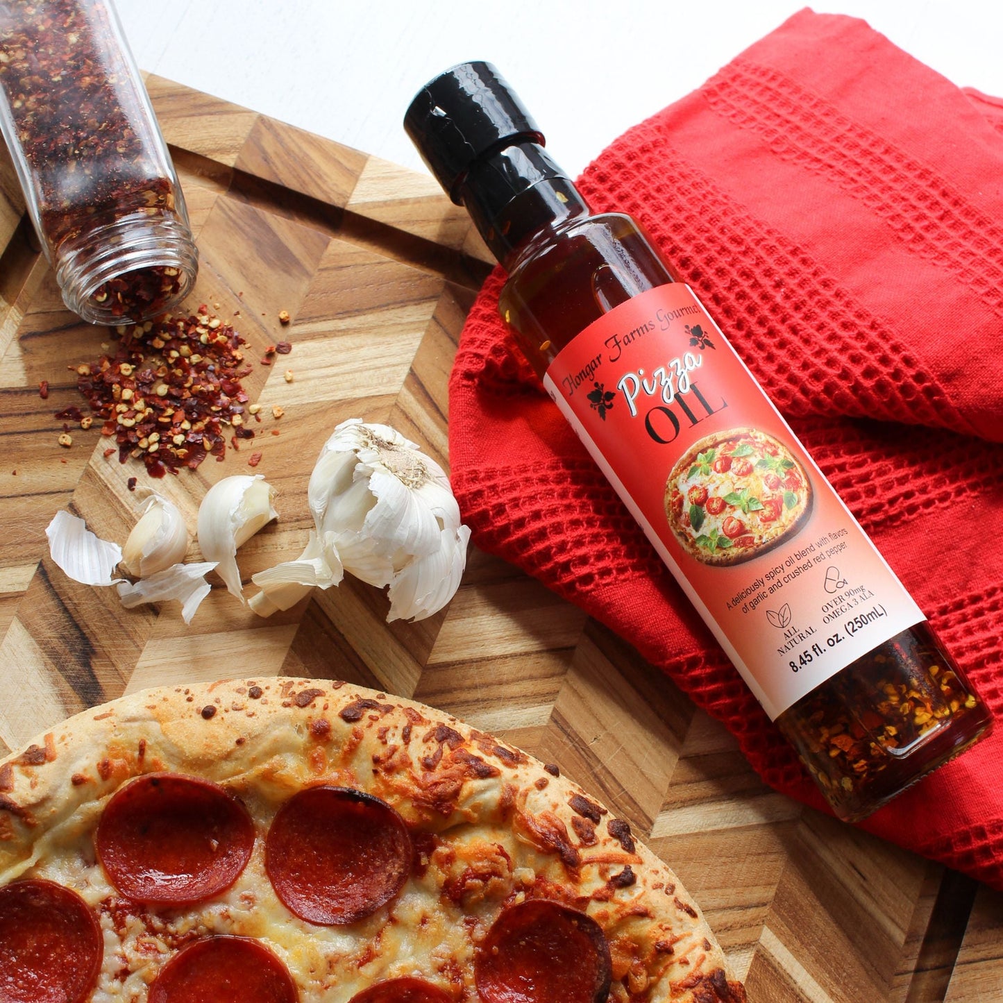 Spicy Pizza Infused Extra Virgin Olive Oil Blend, Dorica (250mL)